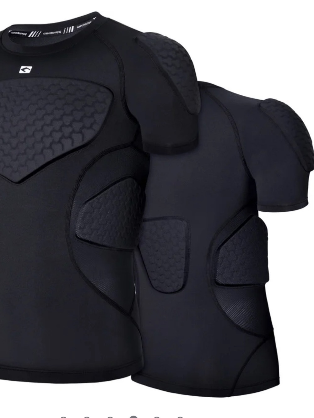 NWOT The COOLOMG Mens Padded Compression Shirt - Picture 2 of 9